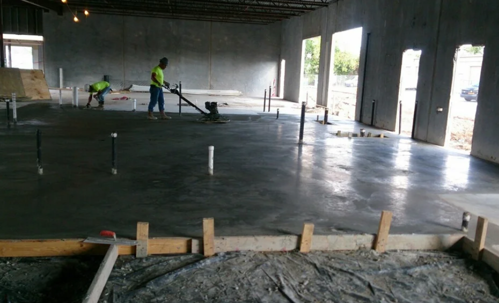 Footing pour — precise placement around rebar cages (12)